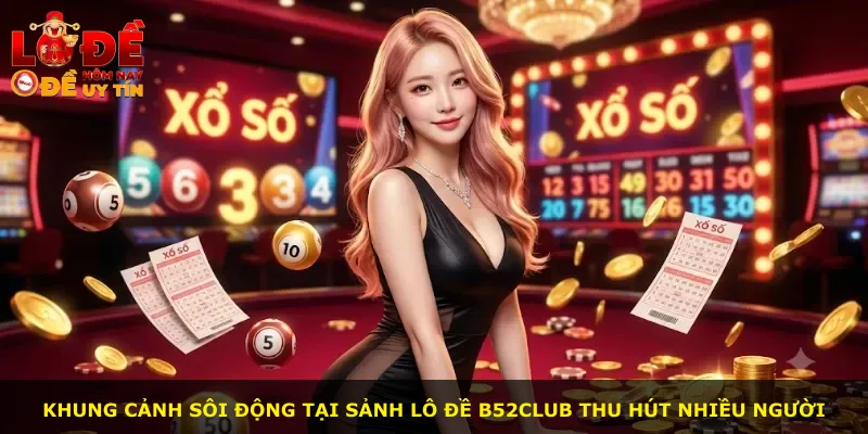 Khung cảnh sôi động tại sảnh lô đề B52Club thu hút nhiều người