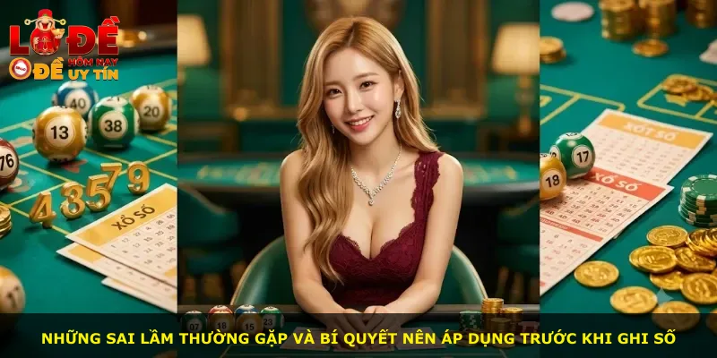 Những sai lầm thường gặp và bí quyết nên áp dụng trước khi ghi số