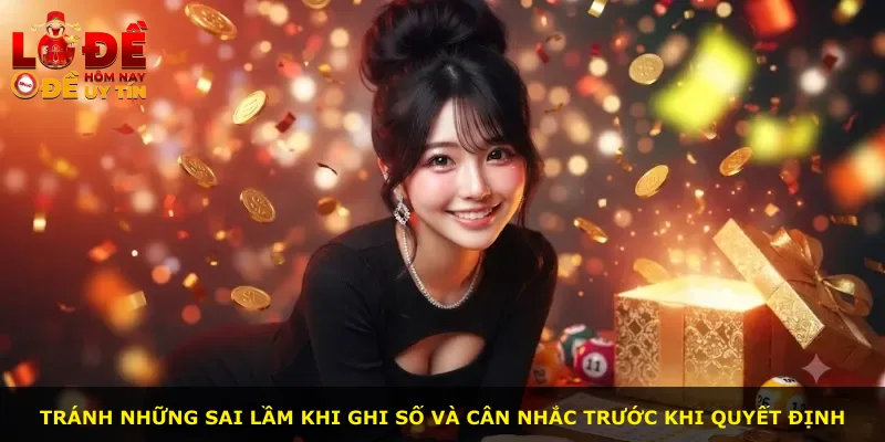 Tránh những sai lầm khi ghi số và cân nhắc trước khi quyết định
