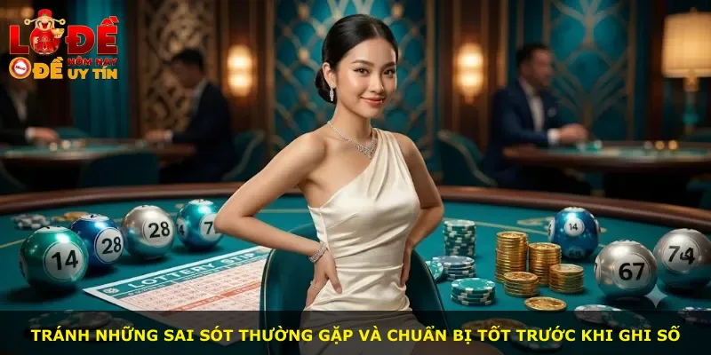 Tránh những sai sót thường gặp và chuẩn bị tốt trước khi ghi số